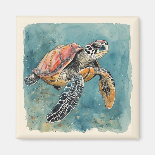Sea Turtle Magnet (Vorne)