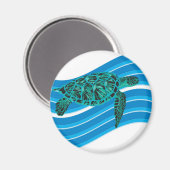 Sea Turtle Magnet (Vorderseite/Rückseite)