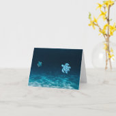 Sea Turtle Magnet Karte (Gelbe Blume)