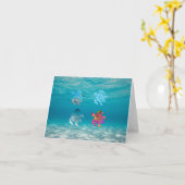 Sea Turtle Magnet Karte (Gelbe Blume)