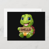 Sea Turtle Meereswelt Ocean Turtles Animal Gift Id Postkarte (Vorne/Hinten)