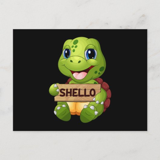 Sea Turtle Meereswelt Ocean Turtles Animal Gift Id Postkarte (Vorderseite)
