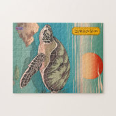 Sea Turtle Migration - Japanese Art Puzzle (Horizontal)
