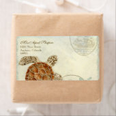 Sea Turtle Modern Coastal Ocean Beach Wirbel Style (Insitu)