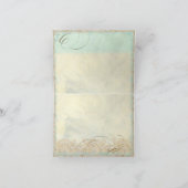 Sea Turtle Modern Coastal Ocean Beach Wirbel Style Dankeskarte (Innenseite)