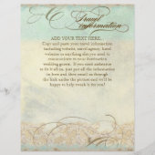 Sea Turtle Modern Coastal Ocean Beach Wirbel Style Flyer (Hinten)