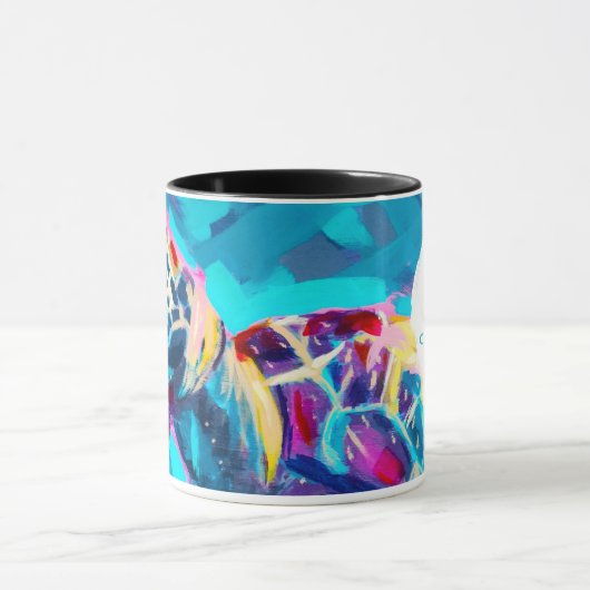 Sea Turtle Monogram Coffee Tasse (Zentrum)