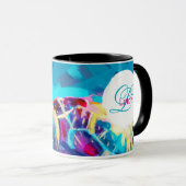 Sea Turtle Monogram Coffee Tasse (VorderseiteRechts)