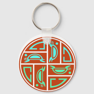 Sea Turtle Moon Cycle Schlüsselanhänger