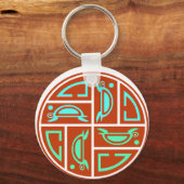 Sea Turtle Moon Cycle Schlüsselanhänger (Vorderseite)