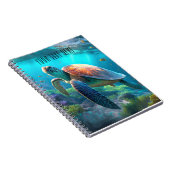 Sea Turtle Nature Notebook - Personalisierter Tite Notizblock (Rechte Seite)