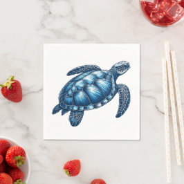 Sea Turtle Nautic Paper Napkins Serviette