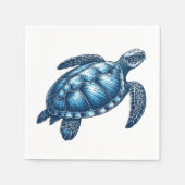 Sea Turtle Nautic Paper Napkins Serviette (Vorderseite)