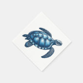 Sea Turtle Nautic Paper Napkins Serviette (Ecke)