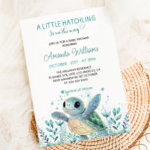 Sea Turtle Niedlich Baby Dusche