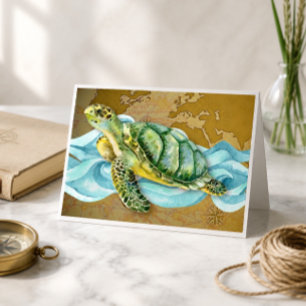 Sea Turtle Note Card