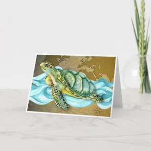 Sea Turtle Note Card