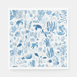 Sea Turtle Ocean Adventure Paper Neapel Serviette