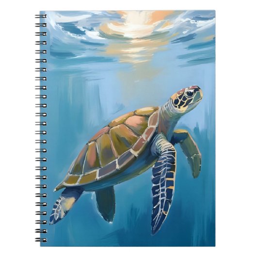 Sea Turtle Ocean Animal Watercolor Notizblock (Vorderseite)