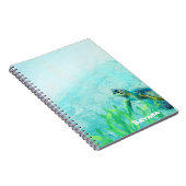 Sea Turtle Ocean Beach Art Personalisiert Notizblock (Rechte Seite)