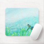 Sea Turtle Ocean Beach Art Tropical Custom Mousepad (Mit Mouse)