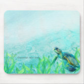 Sea Turtle Ocean Beach Art Tropical Custom Mousepad (Vorne)