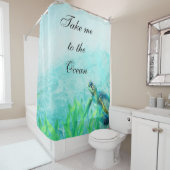Sea Turtle Ocean Beach Lounge Duschvorhang (Beispiel)