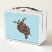 Sea Turtle Ocean Beach Metall Brotdose (Vorderseite)