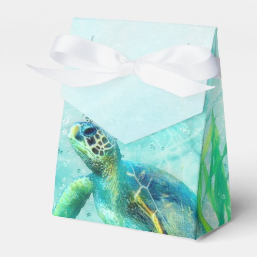 Sea Turtle Ocean Beach Tropical Custom Gevor Geschenkschachtel (Vorderseite)