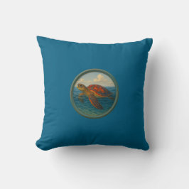 Sea Turtle Ocean Blue Pillows Kissen