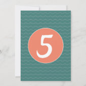 Sea Turtle Ocean Geburtstagsparty Einladung (Rückseite)