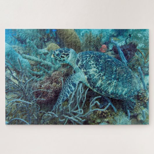 Sea Turtle on Coral Reef Jigsaw Puzzle (Horizontal)