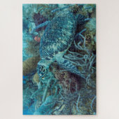 Sea Turtle on Coral Reef Jigsaw Puzzle (Vertikal)
