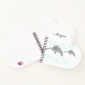 Sea Turtle Original Zeichnend Personalisiertes Her Notizblock (Innenseite)