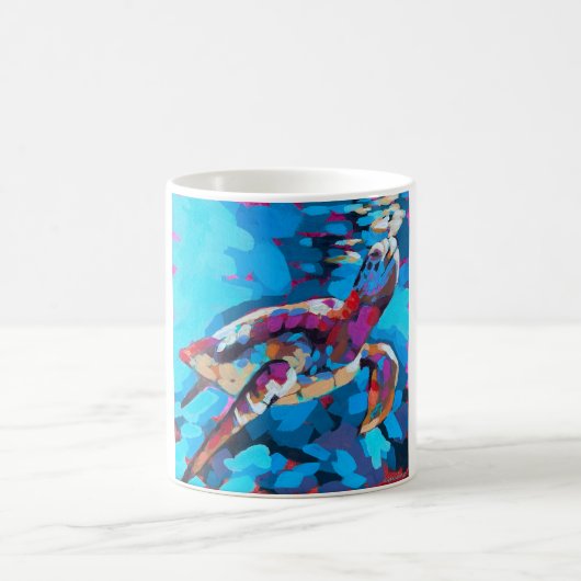 Sea Turtle Painting - Beach Home Decor Kaffeetasse (Mittel)