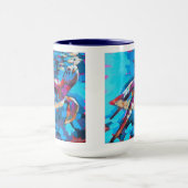 Sea Turtle Painting - Beach Home Decor Tasse (Zentrum)