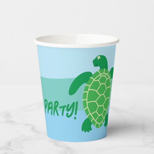 Sea Turtle Party Paper Cup Pappbecher (Links)