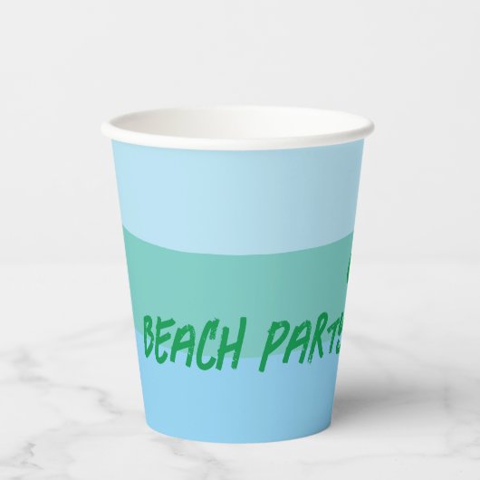 Sea Turtle Party Paper Cup Pappbecher (Vorderseite)