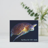 Sea Turtle Postcard Postkarte (Stehend Vorderseite)