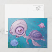Sea Turtle Postcard Postkarte (Vorne/Hinten)