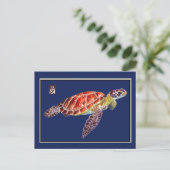 Sea Turtle Postcard Postkarte (Stehend Vorderseite)