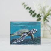 Sea Turtle Postcard Postkarte (Stehend Vorderseite)