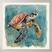 Sea Turtle Poster (Vorne)