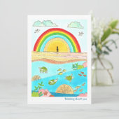 Sea Turtle Rainbow Beach (Stehend Vorderseite)