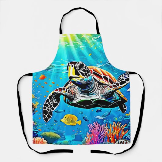 Sea Turtle Reef Life Schürze (Vorderseite)