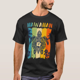 Sea Turtle Retro Hawaii Hawaii Matching Family V T-Shirt