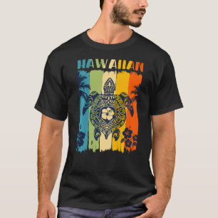 Sea Turtle Retro Hawaii Hawaii Matching Family V T-Shirt