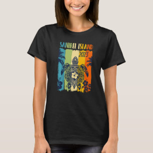 Sea Turtle Retro Sanibel Island Florida Family Vac T-Shirt