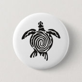 Sea Turtle Save The Turtle Button (Vorderseite)
