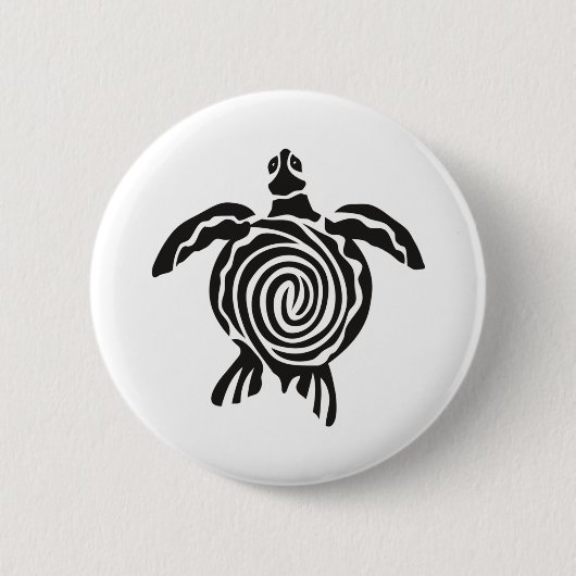 Sea Turtle Save The Turtle Button (Vorderseite)